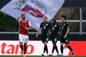 Ferencvaroš "razbijen"u Kamenolomu, Braga u "turbo brzini" okrenula 0:2